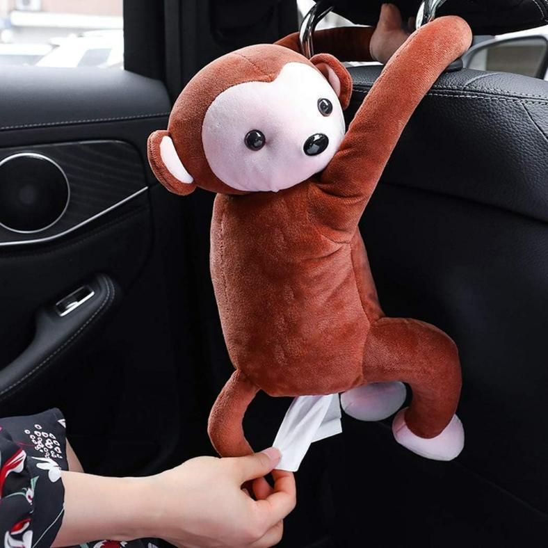 ChuckleMonkey™ Plush Tissue Box Holder