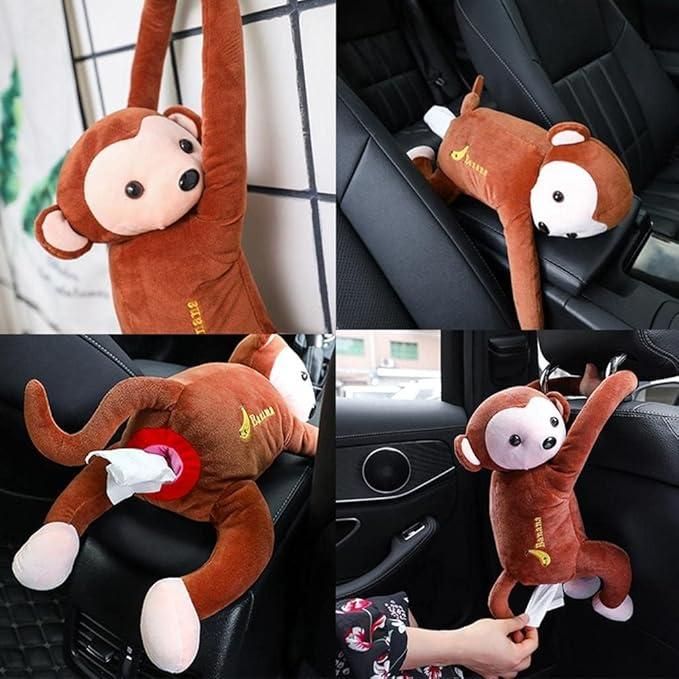 ChuckleMonkey™ Plush Tissue Box Holder