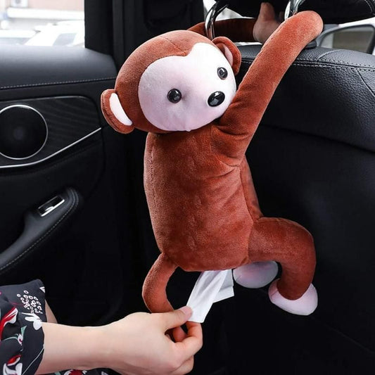 ChuckleMonkey™ Plush Tissue Box Holder