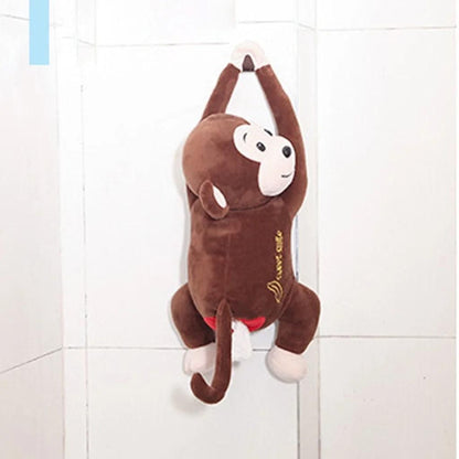ChuckleMonkey™ Plush Tissue Box Holder