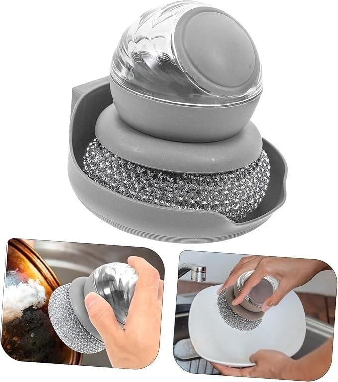 ScrubZap™ – One-Touch Liquid Soap Dispenser Brush